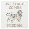 Wall Art * | Clearance Sale With Age Comes Wisdom Canvas Wall Sign, 4 14