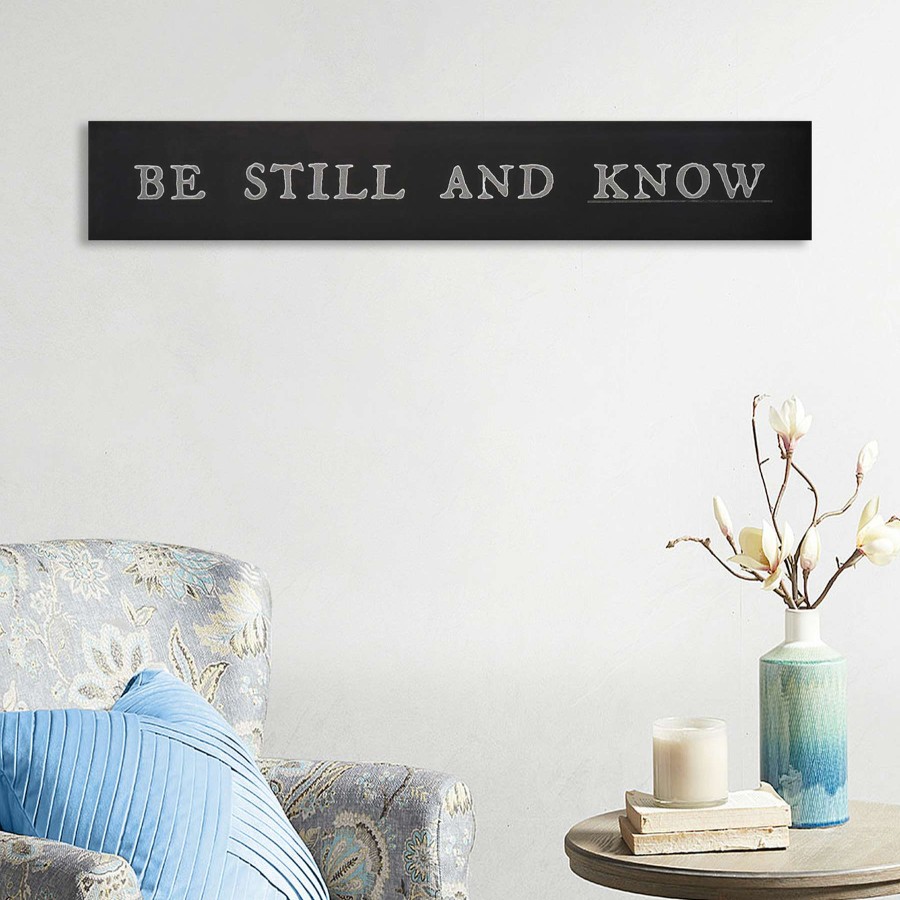 Wall Art * | Top Sellers Be Still And Know Canvas Wall Art, 36 6