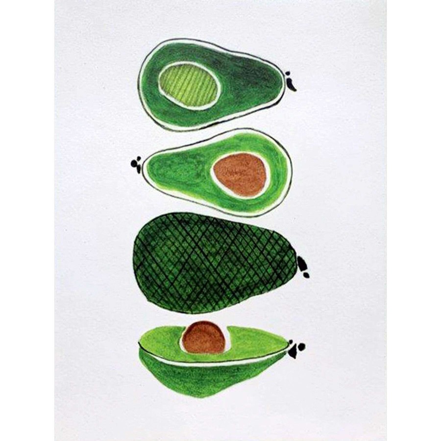 Wall Art * | Quick Delivery 12X16 Avocados Wood Box Art