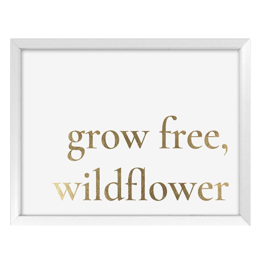 Wall Art * | Popular 12X16 Framed Grow Free Print Under Glass