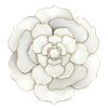 Wall Art * | Top Sellers White Metal Flower Wall Decor, 20