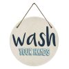 Wall Art * | New Threads 8X8 Wash Your Hangs Metal Hanging Wall Art