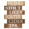 Wall Art * | New Threads 16X20 Pilsner Lager Ipa Planked Wood Wall Art