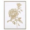 Wall Art * | Classical Grace Mitchell Framed Gold Foiled Flower Canvas, 16 20