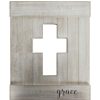 Wall Art * | Discounts 13X16 Grace Cross Cutout Wood Wall Decor