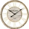 Frames & Clocks * | Exclusive Design 23In Round Wood Clock