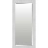 Mirrors * | Clearance Sale 32X66 Rectangle Plastic Scalloped Edges White Floor Mirror