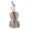 Wall Art * | Excellent 10X25 Violin Wall Art