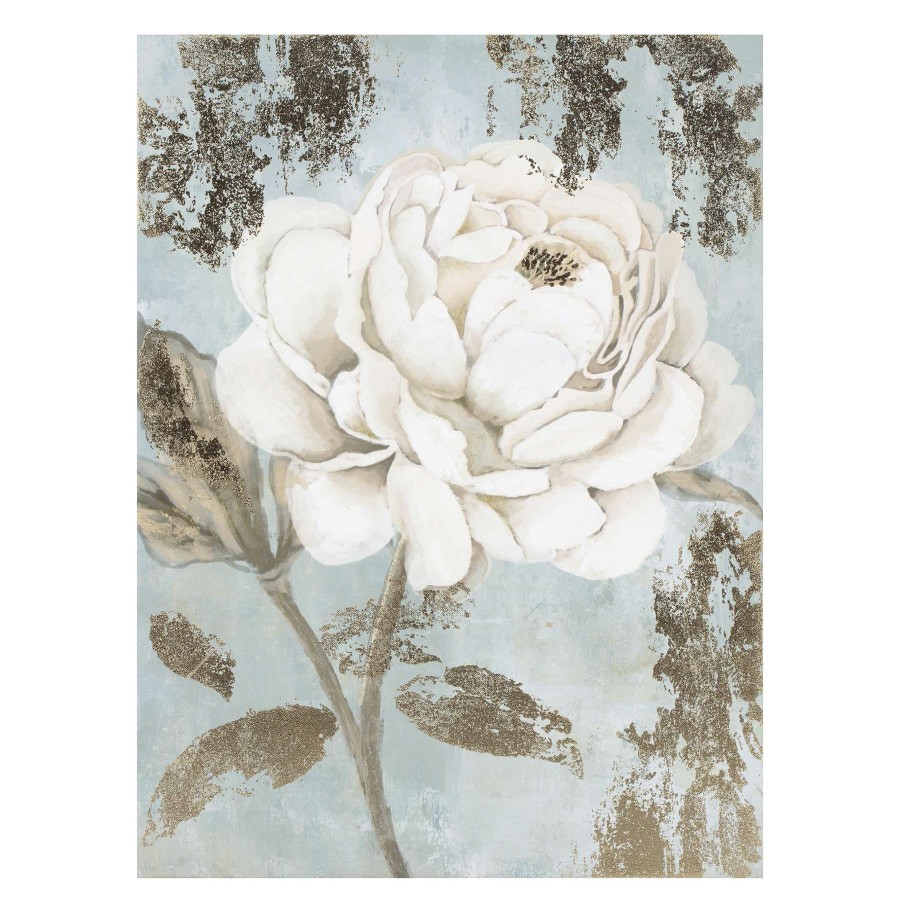 Wall Art * | Exclusive Design Grace Mitchell Embellished Floral Canvas Wall Art, 18 24