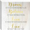 Wall Art * | Discount Sale 16X16 Dream Believe Wood Foil Art