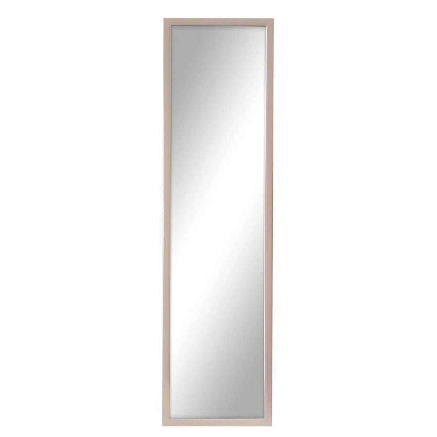 Mirrors * | Best Price 14X53 Over The Door Mirror With Hardware, Light Pink