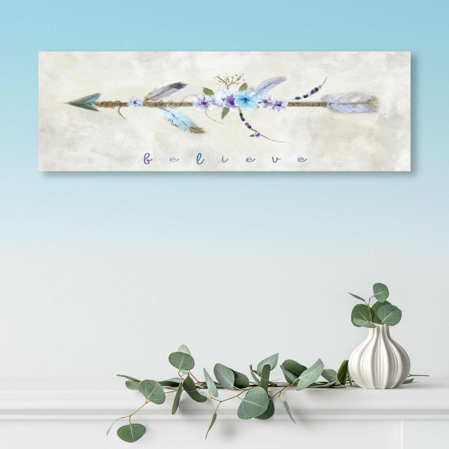 Wall Art * | Popular 36X12 Boho Arrow I Canvas Art