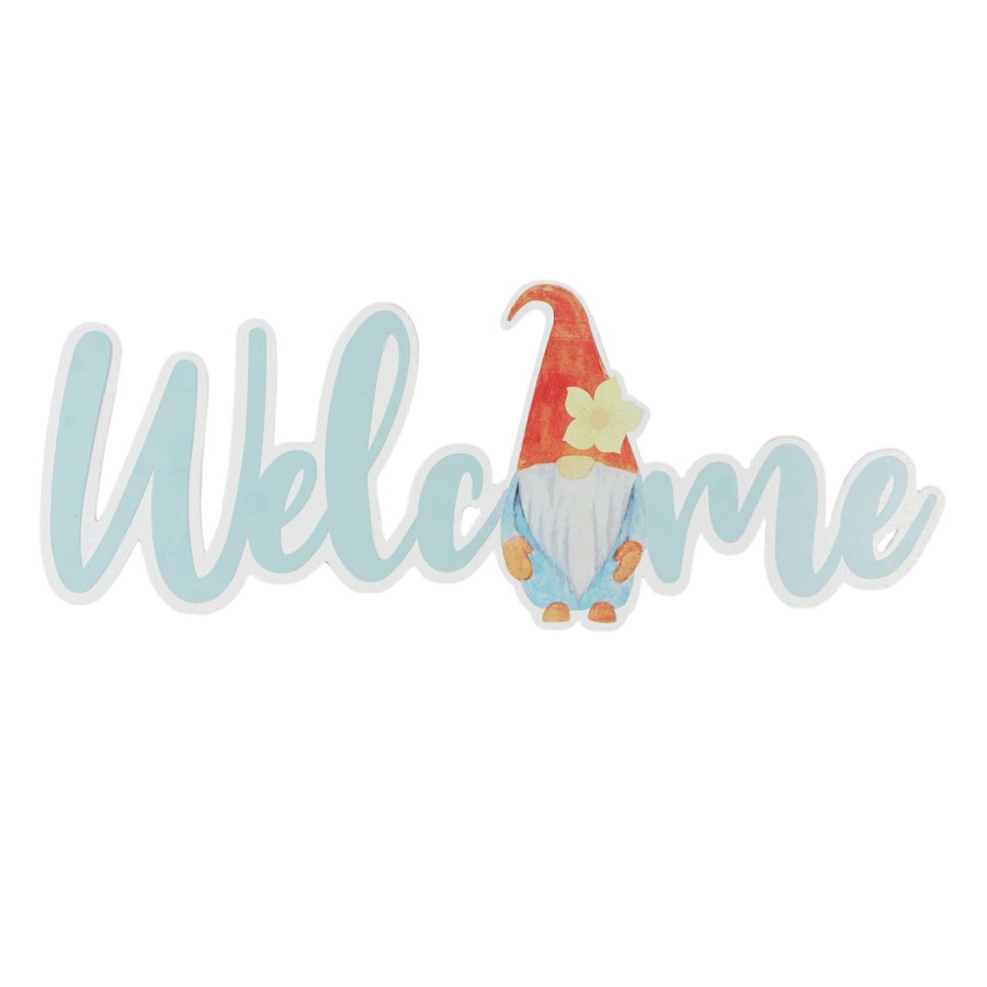 Wall Art * | Top Sellers Welcome Gnome Wall Sign