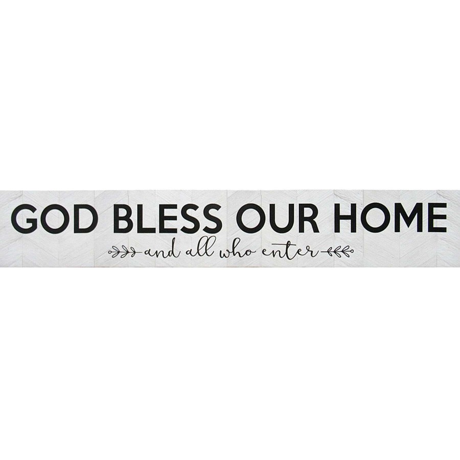 Wall Art * | Exclusive Design God Bless Our Home Canvas Wall Art, 36 6