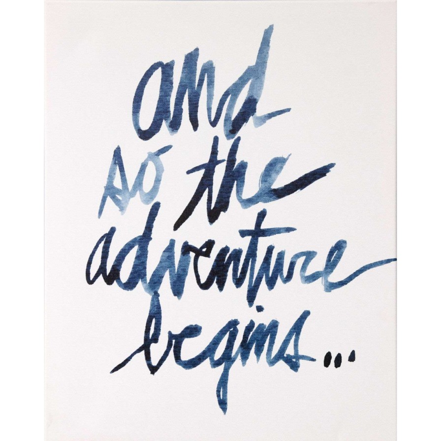 Wall Art * | Quick Delivery And So The Adventure Begins Canvas Wall Art, 16 20