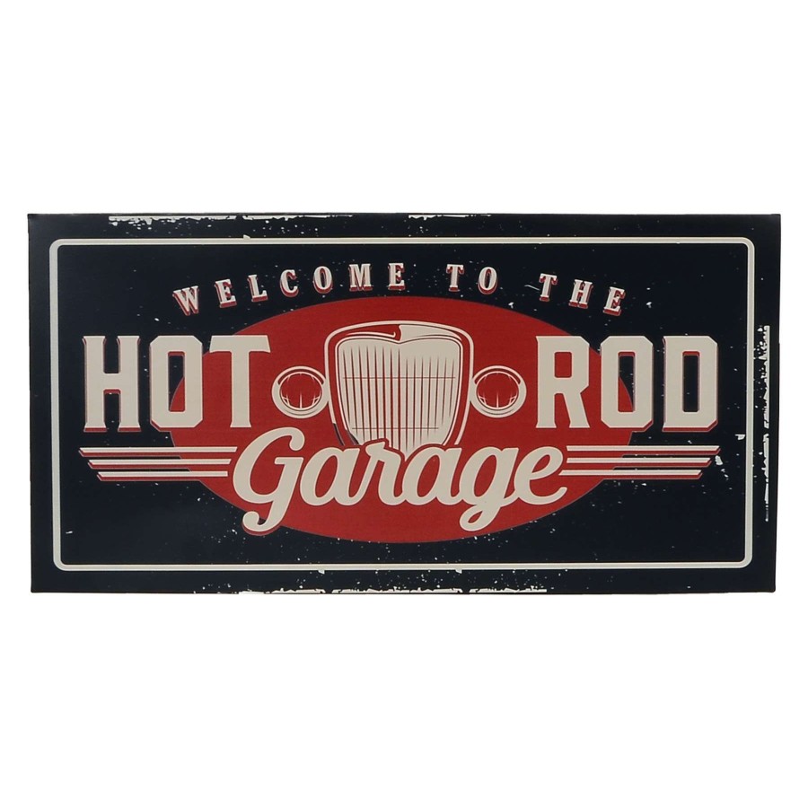 Wall Art * | Exclusive Design 12X24 Hot Rod Sign