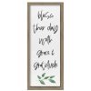 Wall Art * | Excellent 9X21 Inspirational Life Panel Iii Framed Art