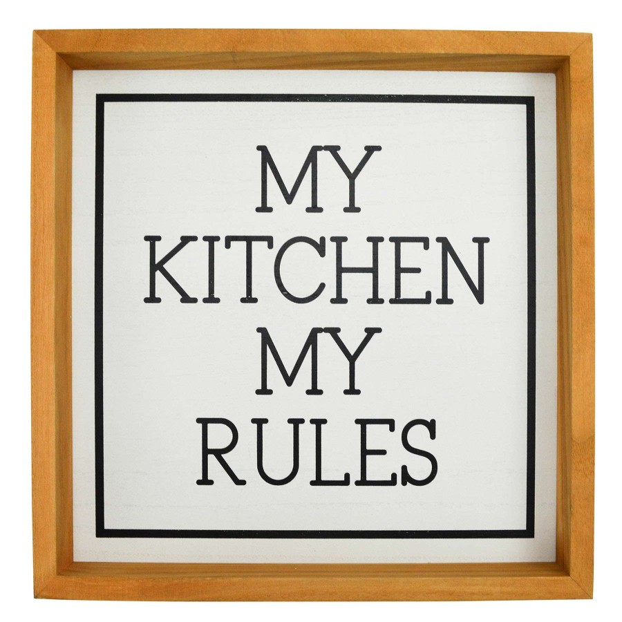 Wall Art * | Classical 12X12 Plaq Kitchen My Rules