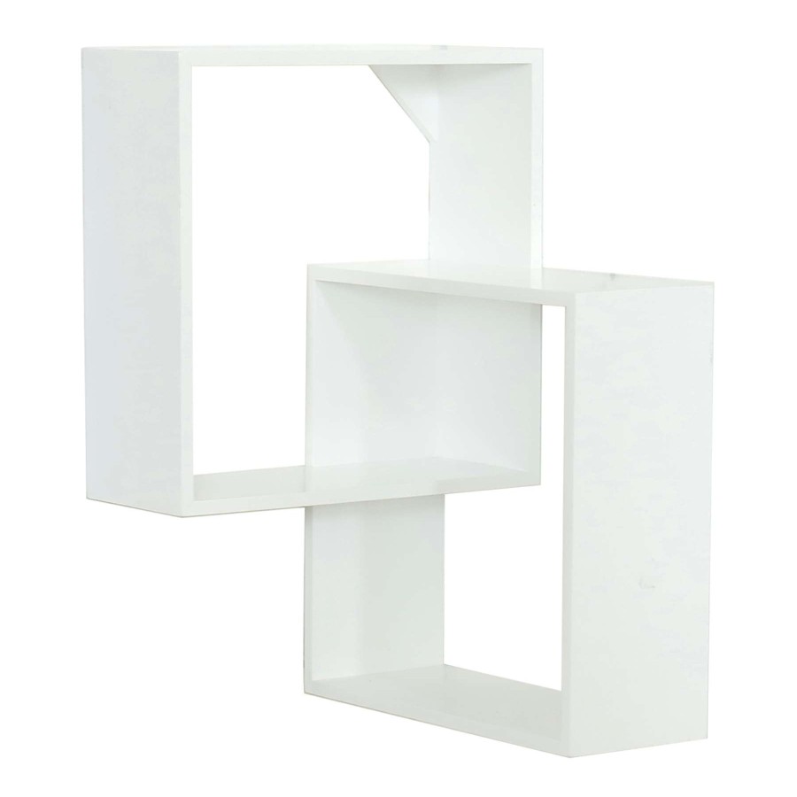 Wall Accents * | Cut Price 12X18 White Cube Ledge