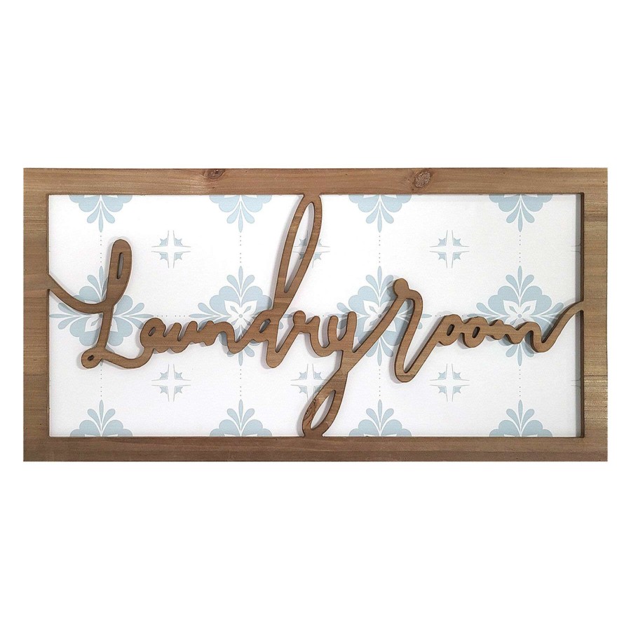 Wall Art * | Cheap 24X12 Laundry Room Framed Wall Art