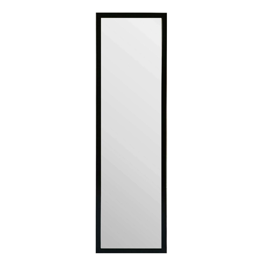 Mirrors * | Hot Sell 14X53 Over The Door Mirror With Hardware, Black