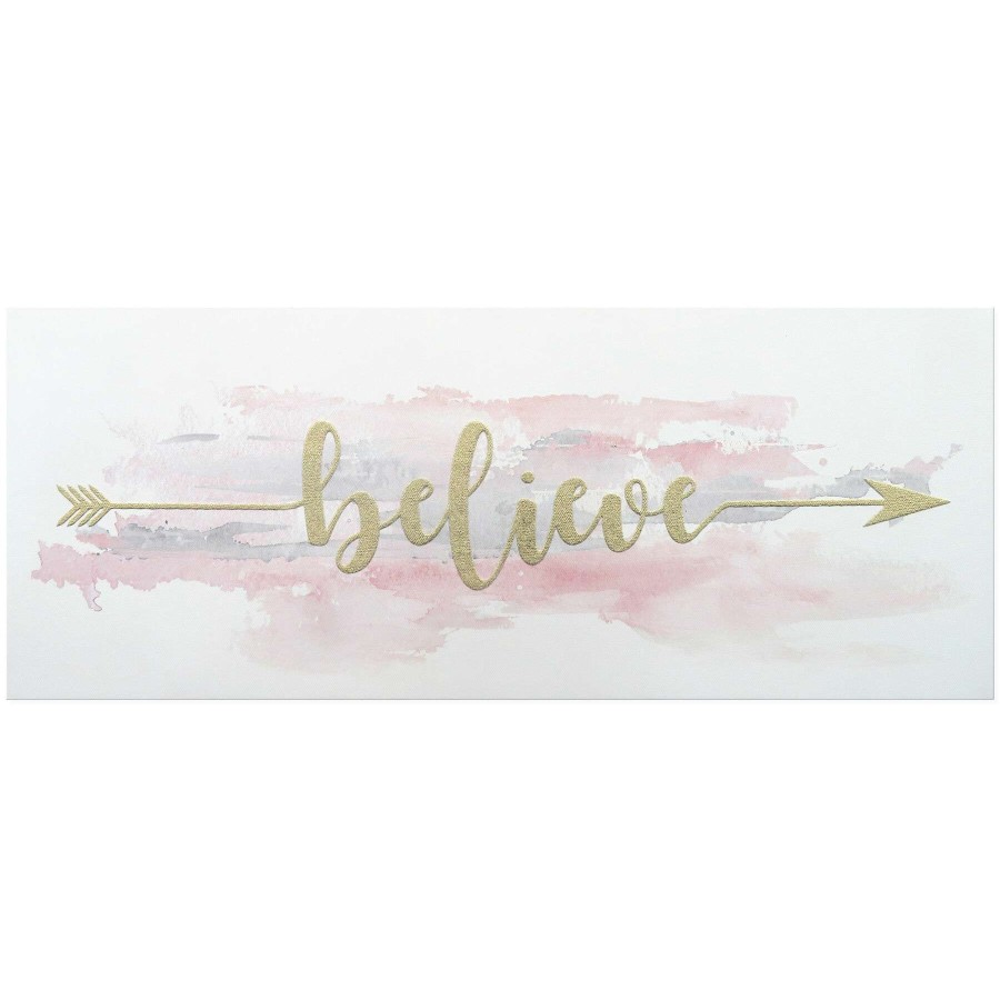 Wall Art * | Quick Delivery Believe Canvas Wall Art, 20 8