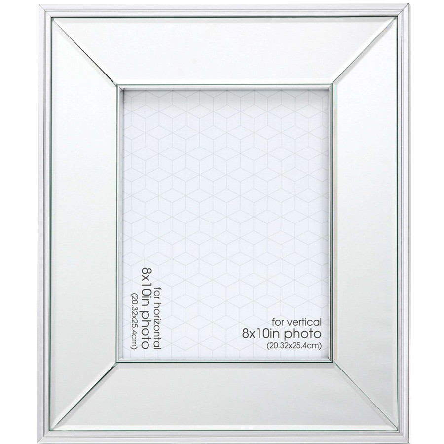 Frames & Clocks * | Cut Price 8X10 Mirror On Mirror Tabletop Photo Frame