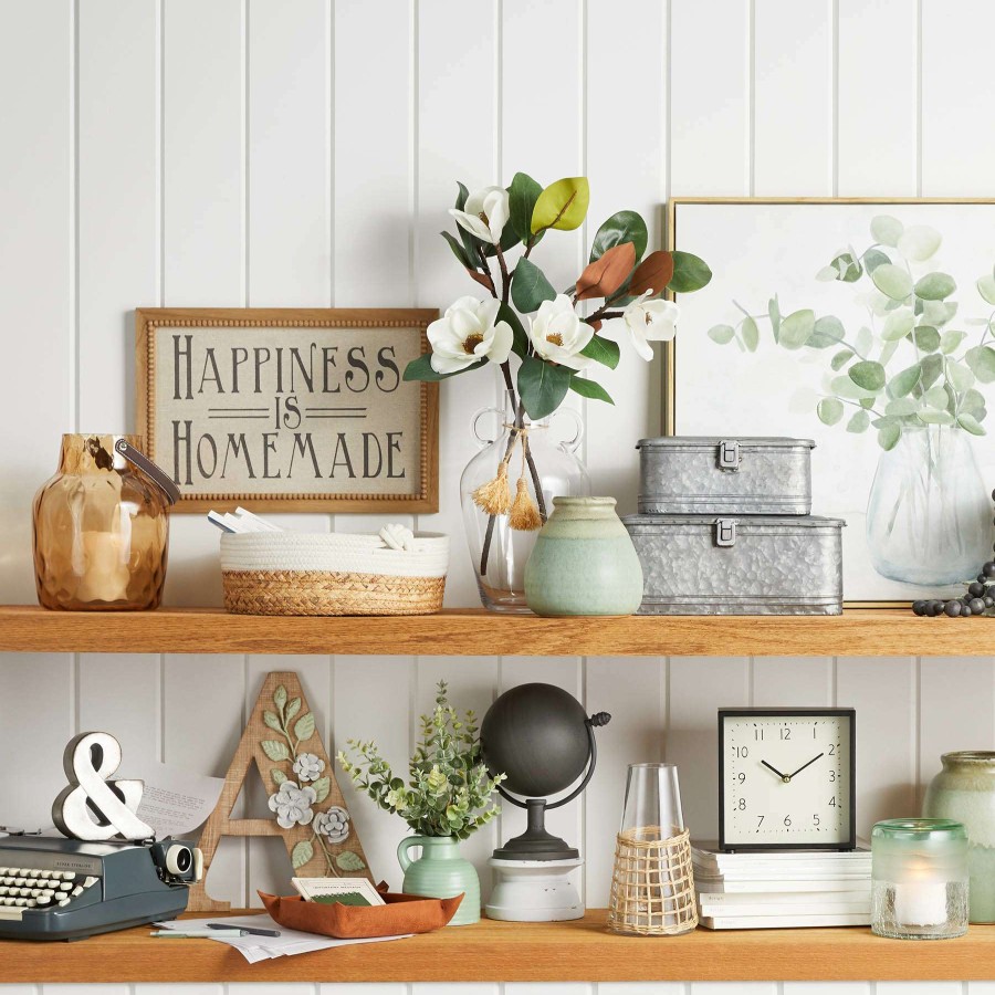 Wall Art * | New Threads Homemade Is Happiness Wooden Wall Sign, 18 12