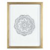 Wall Art * | Clearance Sale Glass Framed Mandala Print Wall Art, 11 14