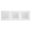 Mirrors * | Closeout Sale 10In. White Square Mirror 3-Piece Set