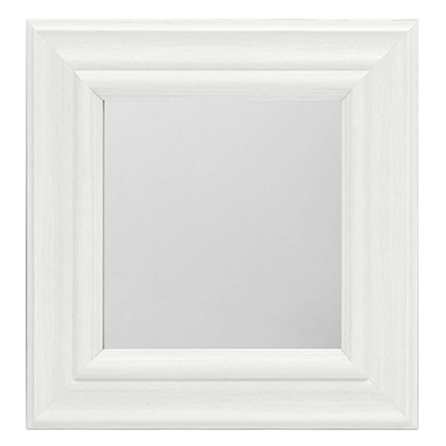 Mirrors * | Closeout Sale 10In. White Square Mirror 3-Piece Set