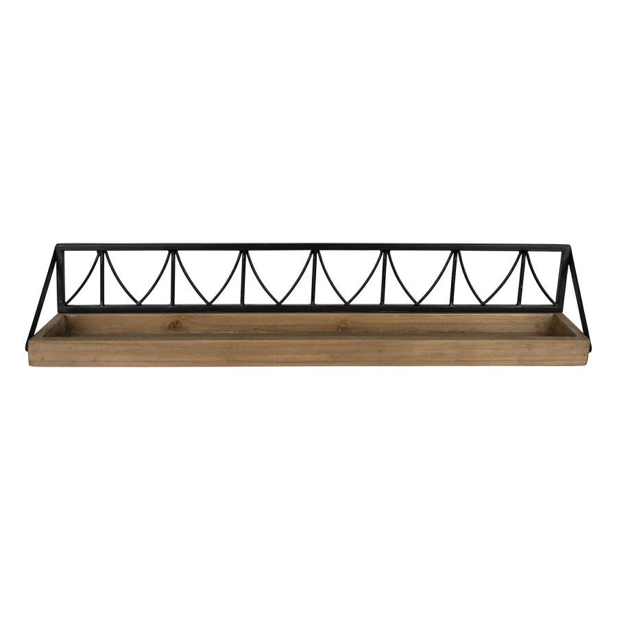 Wall Accents * | Online Store Wood Metal Wall Shelf 36X5