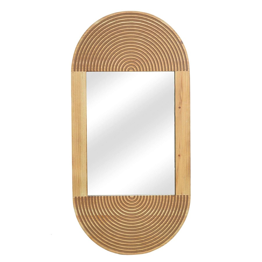 Mirrors * | Discount Sale Nesting Lines Arch Wall Mirror, 16 32