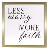 Wall Art * | Discounts 14X14 Framed More Faith Wall Art