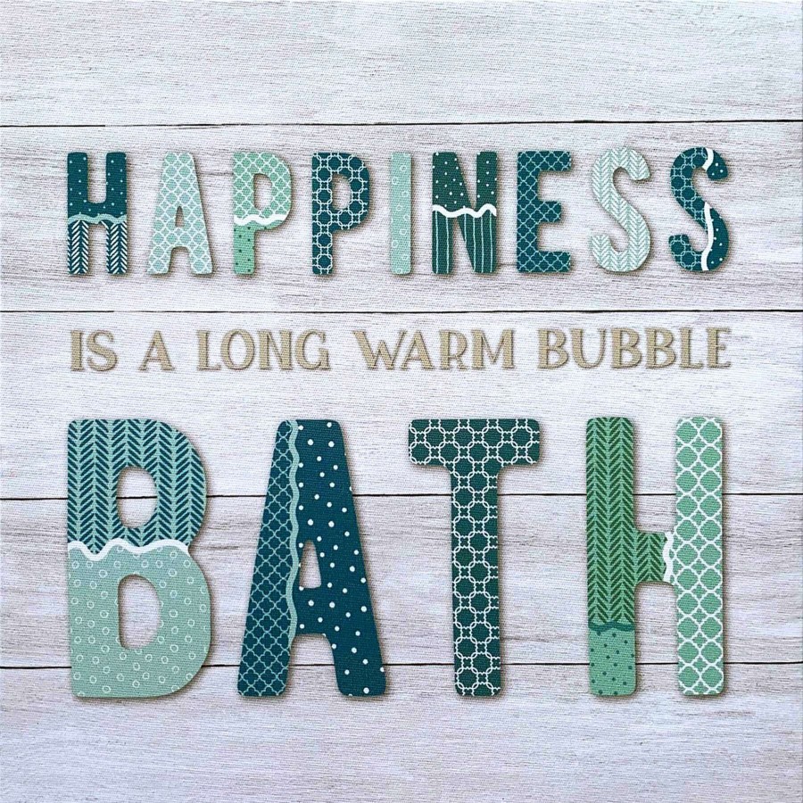 Wall Art * | Cut Price Bubble Bath Canvas Wall Art, 12