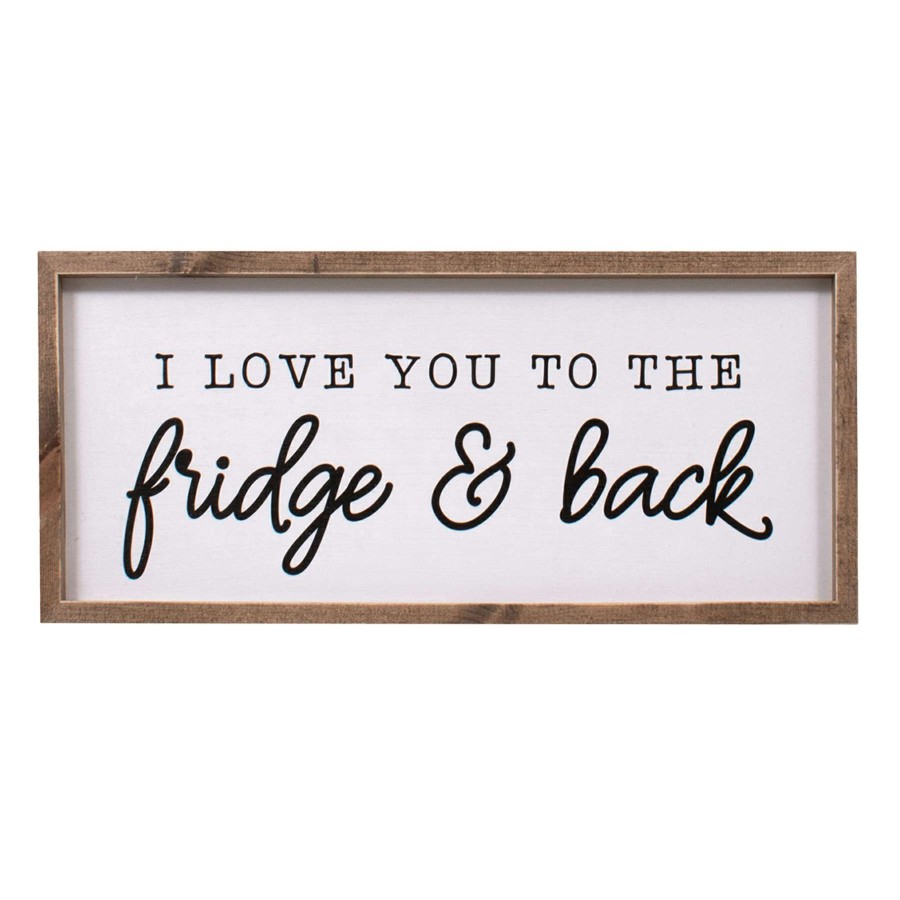 Wall Art * | Online Store 20X9 Love You To The Fridge Art