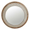 Mirrors * | New Threads Honeybloom Round Artisanal Wall Mirror, 32