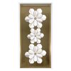 Wall Art * | Online Store 3D White Floral Print Framed Wall Art, 12 24