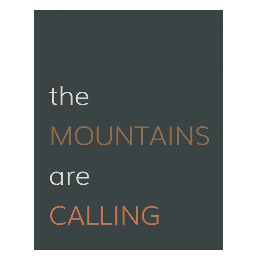 Wall Art * | Popular Mountains Are Calling Canvas Wall Art, 12 16