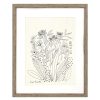 Wall Art * | Original 17X21 Floral Sketch Framed Art