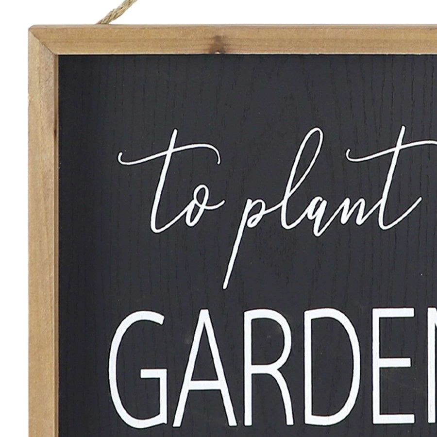 Wall Art * | Cheap Garden Sentiment Wooden Wall Sign, 18