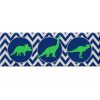 Wall Art * | Original Green Dinosaurs With Blue & White Zig Zags Canvas Wall Art, 12 36